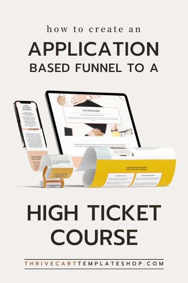 Creating An Application Based Funnel to a High Ticket Course